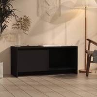 TV Cabinet Black 90x35x40 cm Chipboard