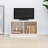 TV Cabinet White 70x33x42 cm Solid Pinewood