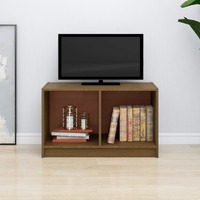 TV Cabinet Honey Brown 70x33x42 cm Solid Pinewood