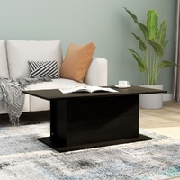 Coffee Table Black 102x55.5x40 cm Chipboard