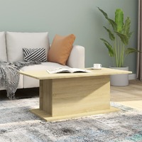 Coffee Table Sonoma Oak 102x55.5x40 cm Chipboard
