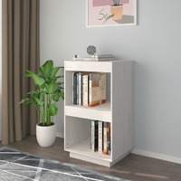 Book Cabinet White 40x35x71 cm Solid Pinewood