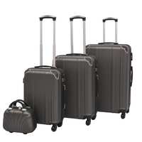 Four Piece Hardcase Trolley Set Anthracite