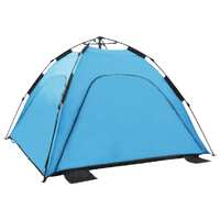 Pop Up Beach Tent 220x220x160 cm Blue