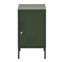 ArtissIn Metal Shorty Locker Storage Shelf Organizer Cabinet Bedroom Green