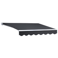 Instahut Retractable Outdoor Arm Awning 2 x 1.5M - Grey