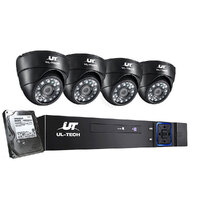 UL-tech CCTV Security Home Camera System DVR 1080P Day Night 2MP IP 4 Dome Cameras 1TB Hard disk 