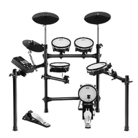 8 Piece Electric Electronic Drum Kit Mesh Drums Set Pad Tom Midi For Kids Adults