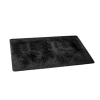 Artiss 140x200cm Ultra Soft Shaggy Rug Large Floor Carpet Anti-slip Area Rugs Black