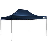 Instahut Gazebo 3x4.5m Pop Up Marquee Replacement Roof Outdoor Wedding Tent Navy