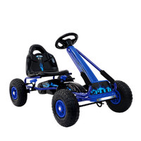 RIGO Kids Pedal Go Kart Car Ride On Toys Racing Bike Blue