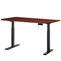Artiss Standing Desk Electric Height Adjustable Sit Stand Desks Black Walnut