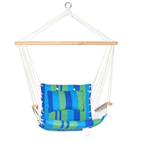 Gardeon Hammock Swing Chair - Blue & Green