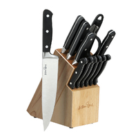 5-Star Chef 14PCS Kitchen Knife Set Stainless Steel Non-stick with Sharpener