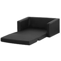 Keezi Kids Sofa 2 Seater Chair Children Flip Open Couch Armchair Black