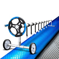Aquabuddy 8x4.2m Pool Cover Roller Combo Solar Blanket Swimming Heater Bubble