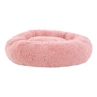 Pet Bed Dog Cat Calming Bed Large 90cm Pink Sleeping Comfy Cave Washable