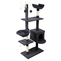 i.Pet Cat Tree 140cm Trees Scratching Post Scratcher Tower Condo House Furniture Wood