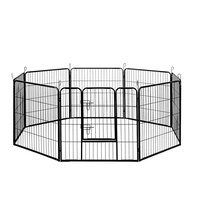 i.Pet 8 Panel Pet Dog Playpen Puppy Exercise Cage Enclosure Fence Play Pen 80x80cm