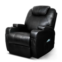 Artiss Recliner Chair Electric Massage Chairs Heated Lounge Swivel Sofa Leather