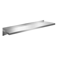 Stainless Steel Wall Shelf Kitchen Shelves Rack Mounted Display Shelving 1500mm