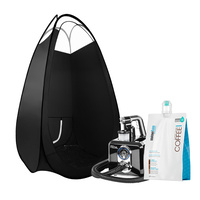 Alba. Spray Tan Machine Spray Tan Tent Kit 1L Solution Sunless HVLP Black