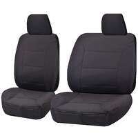 Seat Covers for MITSUBISHI TRITON ML-MN SERIES 06/ 2006 ? 2015 SINGLE CAB CHASSIS FRONT BUCKET + _ BENCH CHARCOAL ALL TERRAIN