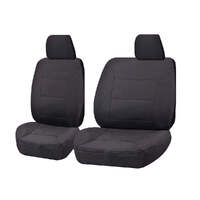 Seat Covers for ISUZU D-MAX 06/2012 - 2016 SINGLE CAB CHASSIS UTILITY FRONT BUCKET + _ BENCH CHARCOAL CHALLENGER