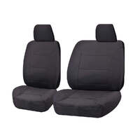 Seat Covers for MITSUBISHI TRITON ML-MN SERIES 06/ 2006 ? 2015 SINGLE CAB CHASSIS FRONT BUCKET + _ BENCH CHARCOAL CHALLENGER