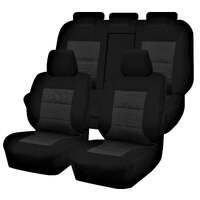 Seat Covers for TOYOTA COROLLA ZRE182R 10/2012 - 05/2018 5 DOOR HATCH FR BLACK PREMIUM