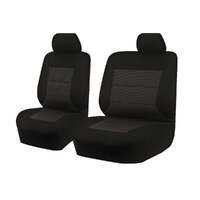 Seat Covers for ISUZU D-MAX 06/2012 - 2016 SINGLE CAB CHASSIS UTILITY FRONT BUCKET + _ BENCH BLACK PREMIUM
