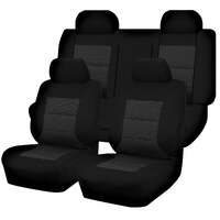 Seat Covers for FORD FALCON FG SERIES 05/2008 - 2016 4 DOOR SEDAN FR BLACK PREMIUM
