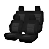 Premium Jacquard Seat Covers - For Nissan Frontier D23 Series 3-4 Dual Cab (2017-2022)
