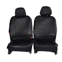 Leather Look Car Seat Covers For Mitsubishi Triton Dual Cab 2006-2020 | Black