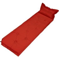 Trailblazer 9-Points Self-Inflatable Polyester Air Mattress With Pillow - RED