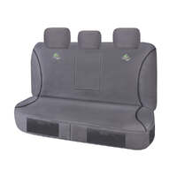 Seat Covers for TOYOTA HILUX 07/2015 - ON DUAL CAB CHASSIS REAR BENCH 40/60 SPLIT BASE WITH A/REST CHARCOAL TRAILBLAZER