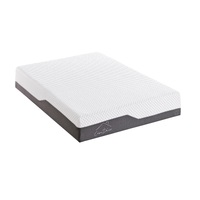 Casa Decor Memory Foam Luxe Hybrid Mattress Cool Gel 25cm Depth Medium Firm White, Charcoal Grey Single