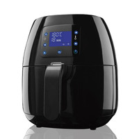 Kitchen Couture 4L Digital Air Fryer Healthy Food Cooking Low Fat Family Meals Black 4 Litre