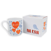 Rob Ryan Designer Mug Believe in People Contemporary Inspirational Design One Size 