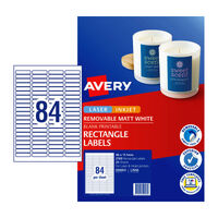 AVERY Label Rmvb L7656REV 84Up Pack of 25