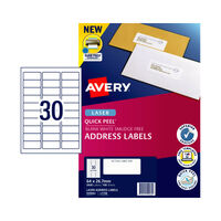 AVERY Laser Label L7158 30Up Pack of 100