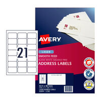 AVERY Laser Label L7160 21Up Pack of 250