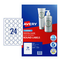 AVERY Laser Label Rd Clear 40mm Pack of 240