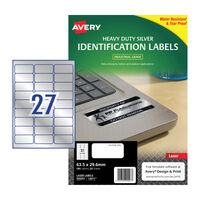 AVERY Laser Label L6011 27Up Pack of t20