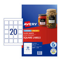 AVERY Label Square L7124 20Up Pack of 10