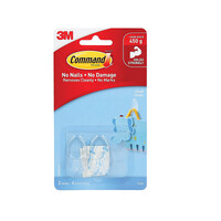 COMMAND Hook 17092CLR Small Pack of 2 Box of 6