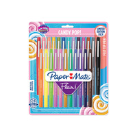 PAPER MATE Flair Felt Tip Ast Pack of 24 Box of 4