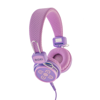 MOKI Kid Safe Volume Limited Pink & Purple Headphones