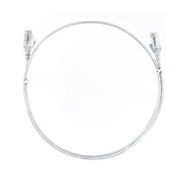 8WARE CAT6 Ultra Thin Slim Cable 15m - White Color Premium RJ45 Ethernet Network LAN UTP Patch Cord 26AWG