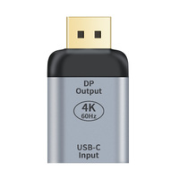 ASTROTEK USB-C to DP DisplayPort Female to Male Adapter support 4K@60Hz Aluminum shell Gold plating for Windows Android Mac OS